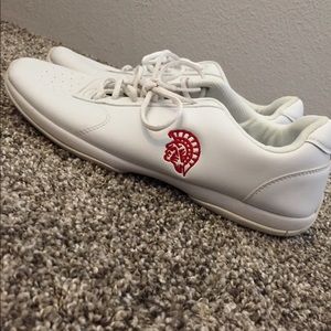 White gym/cheer shoes